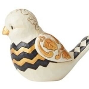 Jim shore winged winter wonder black and gold